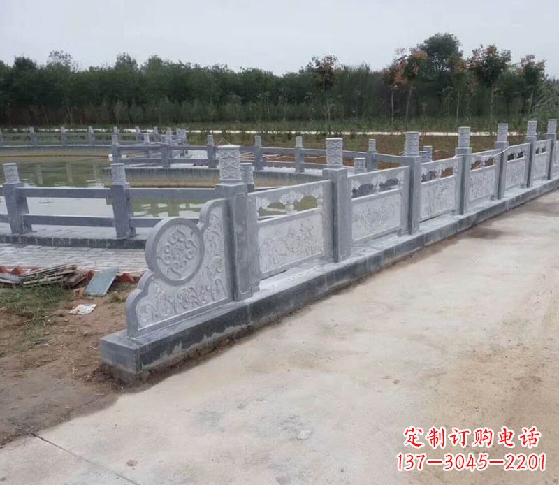 杭州园林仿古石栏板景观石雕 (11)