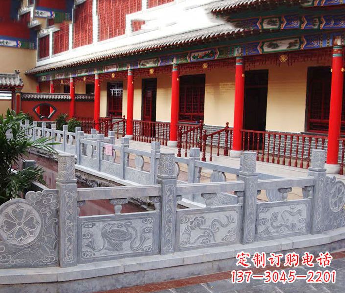 杭州园林仿古石栏板景观石雕 (12)