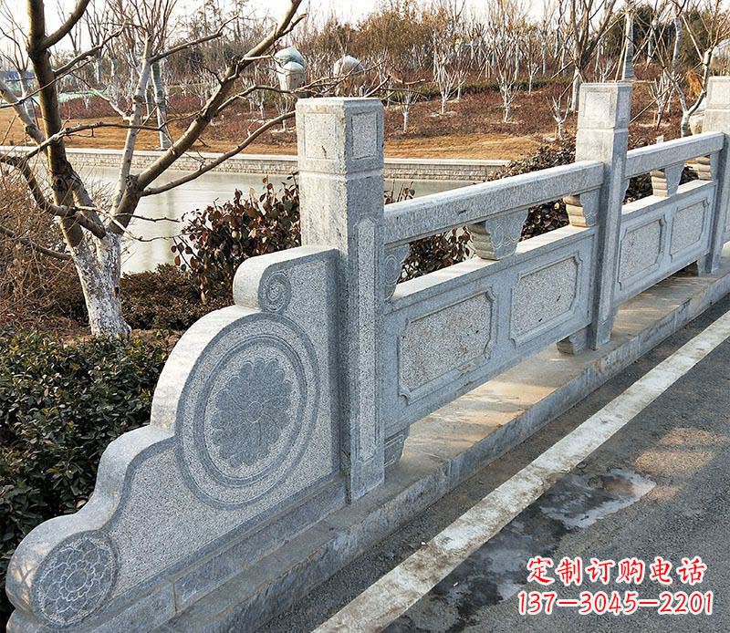 杭州园林仿古石栏板景观石雕_1