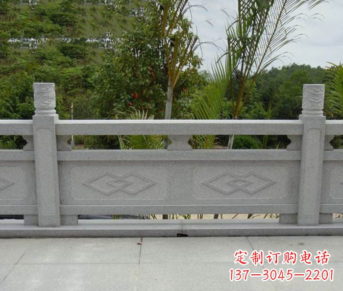 杭州园林景观大理石栏板雕塑 (3)