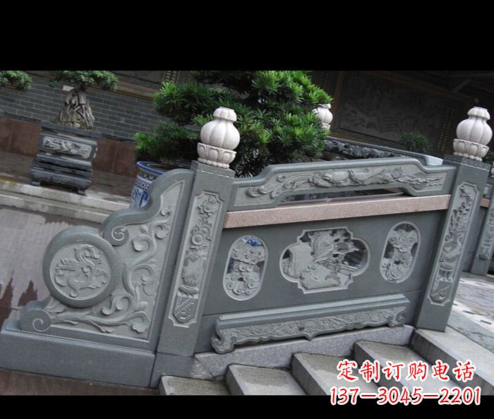 杭州园林景观大理石栏板雕塑 (6)