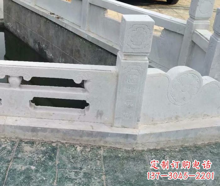杭州园林景观大理石栏板雕塑 (7)