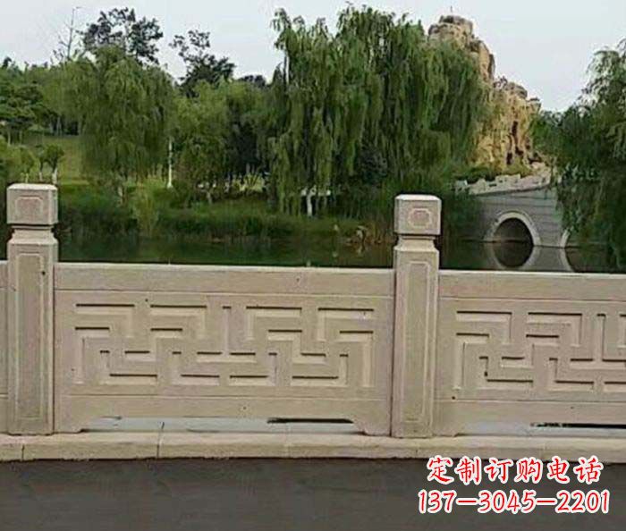 杭州园林景观大理石栏板石雕 (4)
