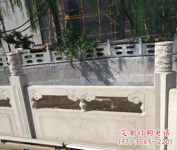 杭州园林景观大理石栏板石雕 (6)