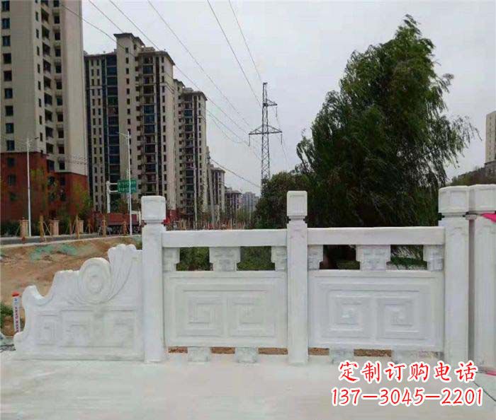 杭州园林景观大理石栏板石雕 (5)