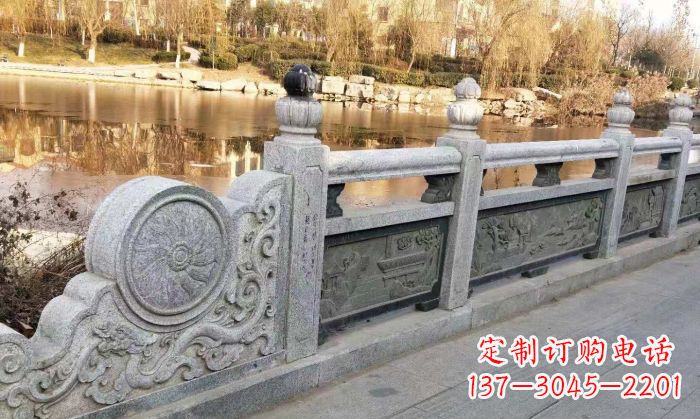 杭州园林景观大理石栏板石雕 (10)