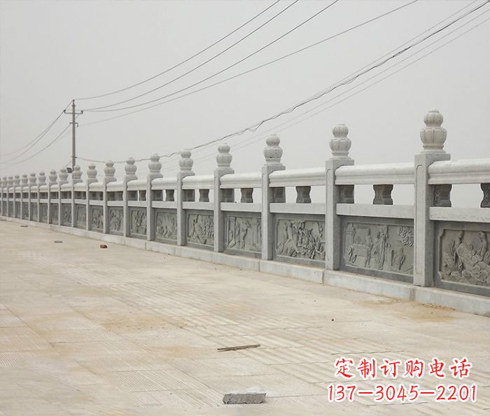 杭州园林景观仿古石雕栏板_2
