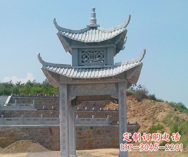 杭州园林景观仿古石雕凉亭