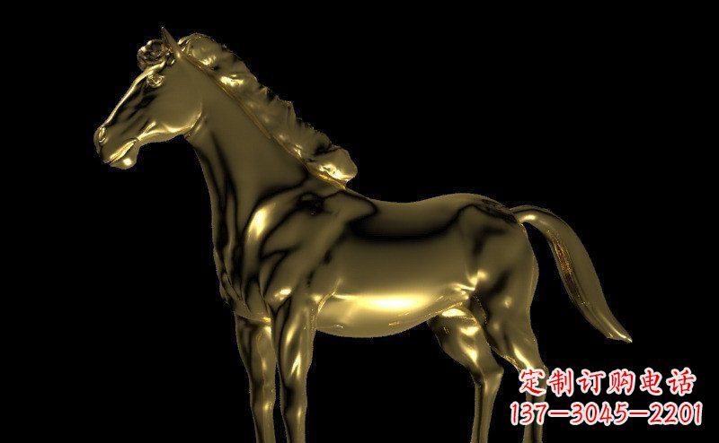 杭州园林马动物景观铜雕