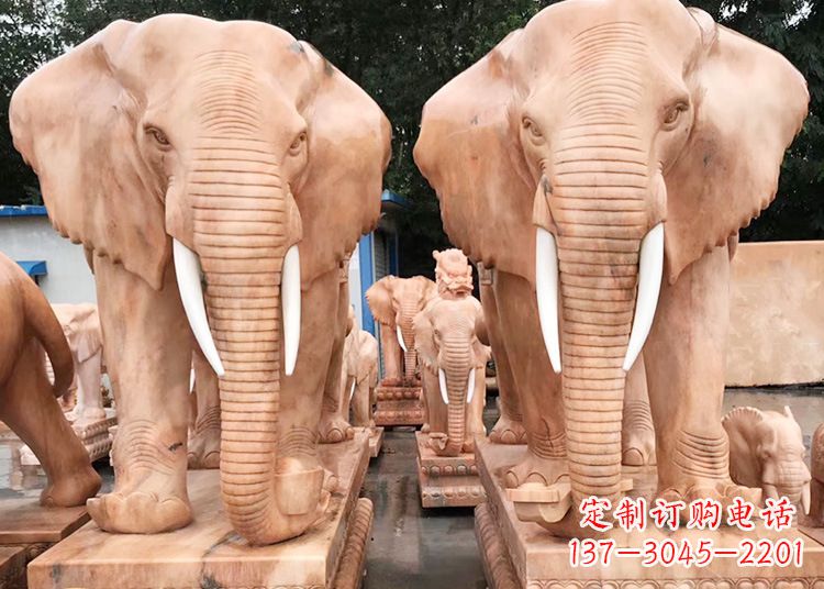 杭州招财大象石雕