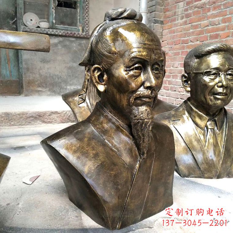 杭州中国古代著名数学家祖冲之铸铜胸像雕塑