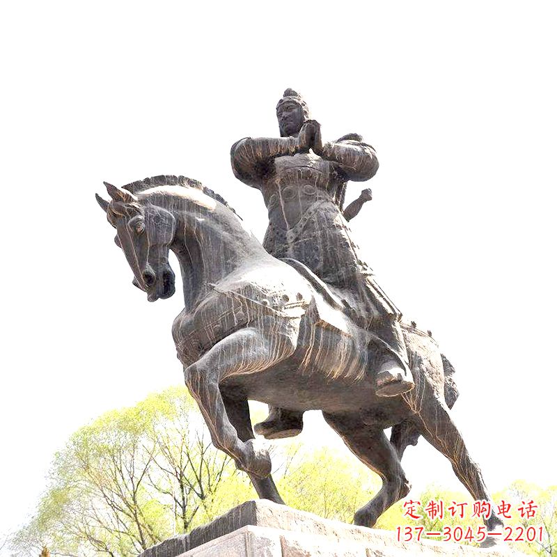 杭州中国历史名人民族英雄霍去病铜雕塑