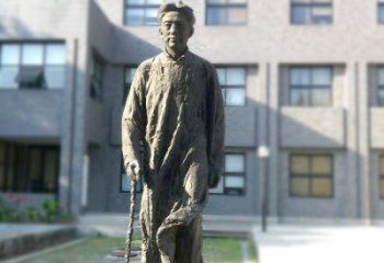 杭州校园名人徐悲鸿雕塑