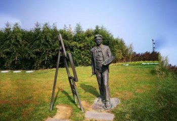 杭州徐悲鸿城市雕塑公园铜雕像