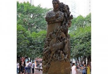 杭州徐悲鸿铜雕