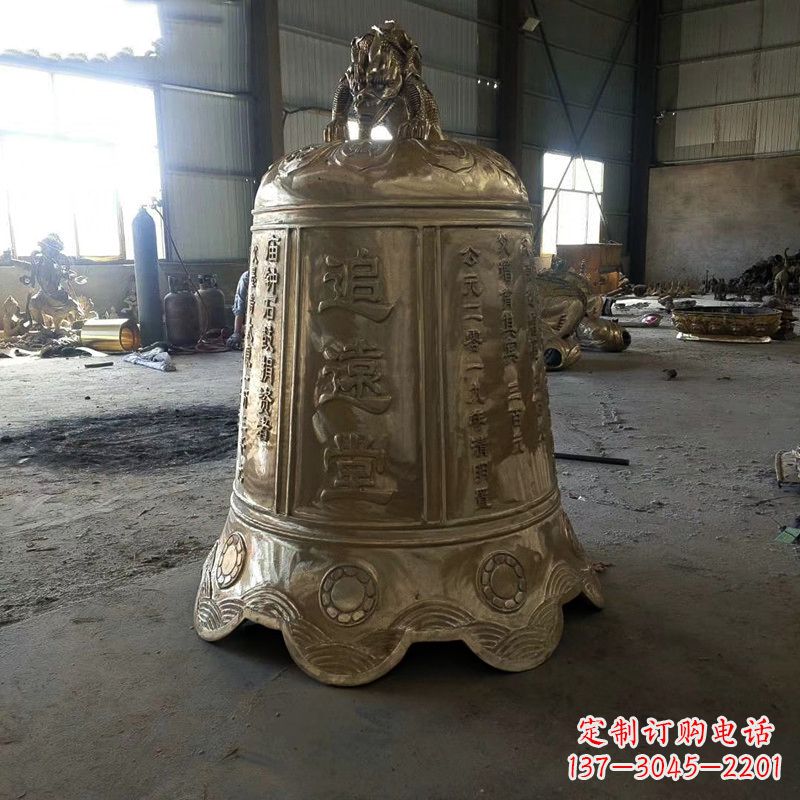 杭州宗祠铜钟雕塑